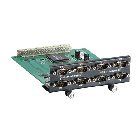 Moxa 8Port Rs-232/422/485 Serial Module W/ Db9 Connector, Digital DA-SP08-I-EMC4-DB